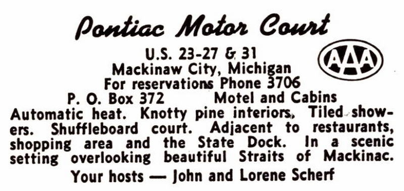 Pontiac Motor Court - Vintage Postcard (newer photo)
